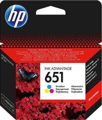 HP C2P11AE ÜÇ RENKLİ KARTUŞ 651