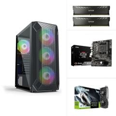 AMD R5 5500 - RTX 4060 8GB - A520M-A PRO - 500GB SSD - 16GB RAM FreeDOS Masaüstü Bilgisayar