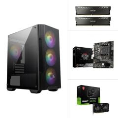 AMD R5 5500 - RTX 4060 8G OC - A520M-A PRO - 500GB SSD - 16GB RAM FreeDOS Masaüstü Bilgisayar