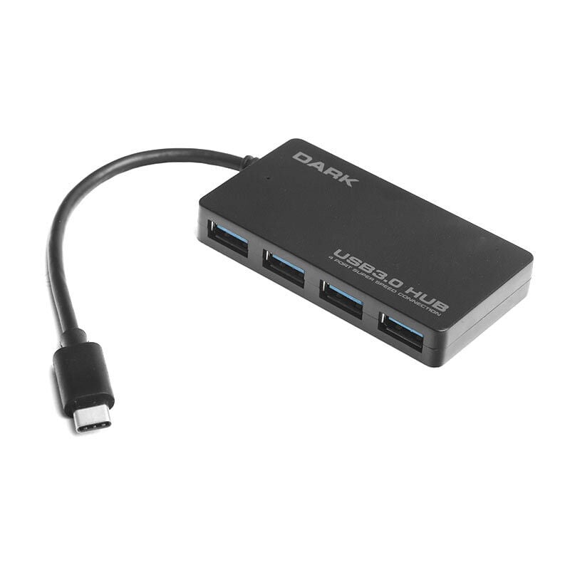 DARK CONNECT MASTER U31X4 USB3.1 TYPE-C TO 4 PORT TYPE-A HUB (DK-AC-USB31X4)