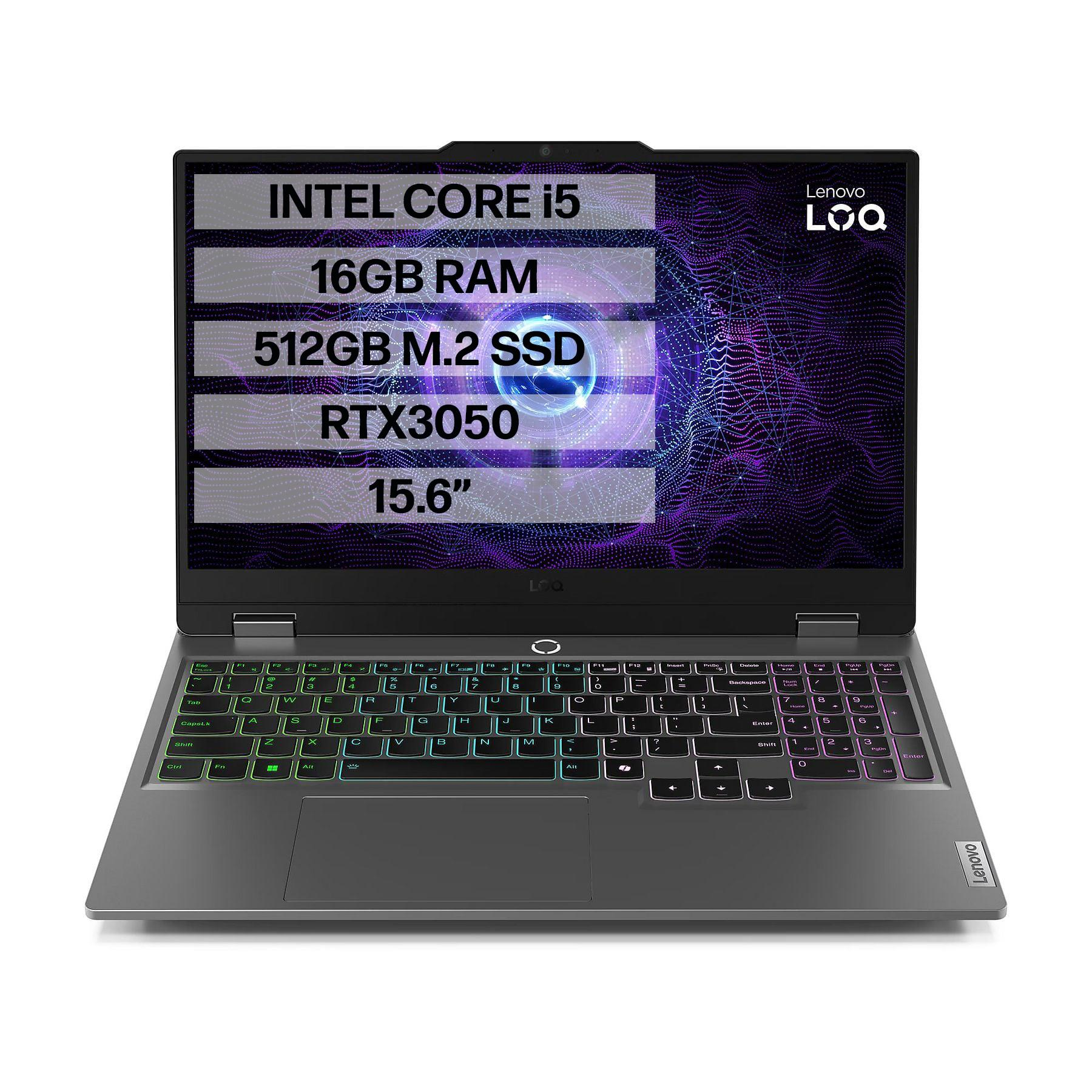 LENOVO LOQ 15IAX9 83GS00PDTR İ5-12600HX - 16GB RAM - 512GB M.2 SSD - RTX3050 - W11P - 15.6'' TAŞINABİLİR BİLGİSAYAR