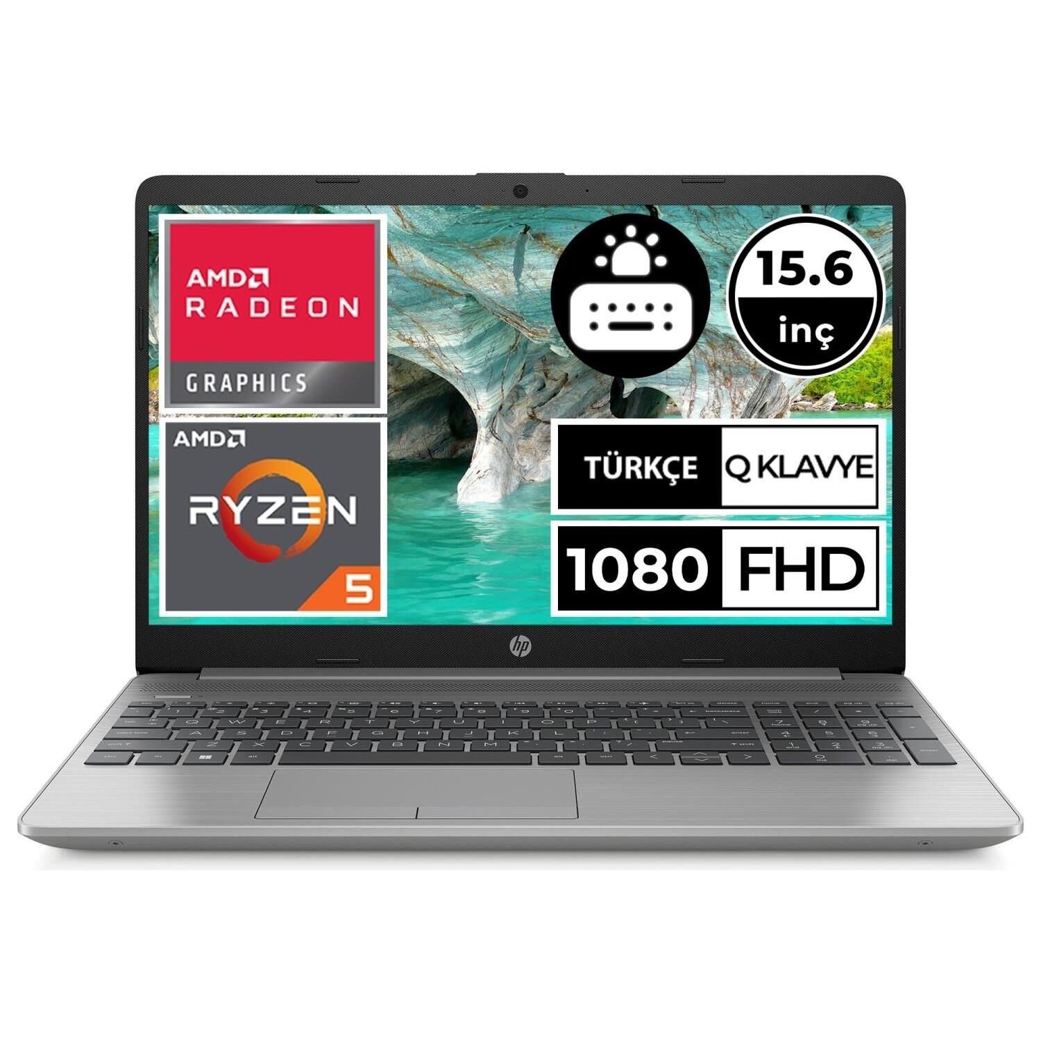 HP 255 G9 6Q8N1ES Amd Ryzen 5 5625U 8GB 256GB FreeDOS 15.6 Taşınabilir Bilgisayar