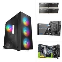 INTEL I3 12100F - GTX 1650 GDDR6 - PRO H610M-E - SAMSUNG 500GB SSD - 16GB RAM FreeDOS Masaüstü Bilgisayar