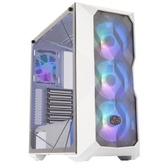 COOLER MASTER MASTERBOX TD500 4x120mm ARGB FANLI 550W 80PLUS BRONZE BEYAZ KASA