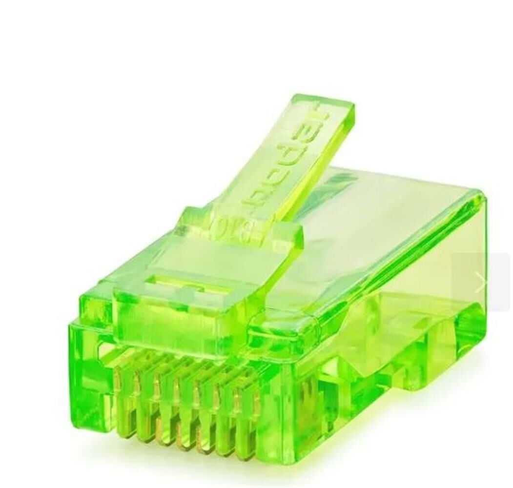NODAR ND2401 CAT6 EZ RJ45 KONNEKTÖR 100 ADET PLASTİK KUTU - YEŞİL