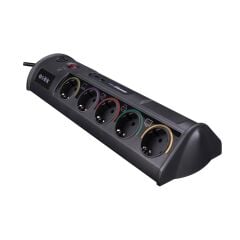S-LINK SWV-PRZ010 1.8M 1860 JOULE 1.5MM 1 USB 1 TYPE C 2.1A/5V 16A 250V 3680W 10 LU AKIM KOR.PRİZ