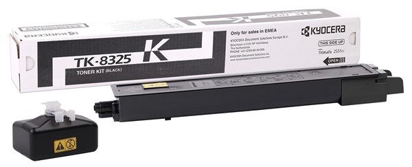 KYOCERA TK-8325K TASKALFA 2551ci SİYAH TONER ORJİNAL 12.000 SAYFA 1T02NP0NL0