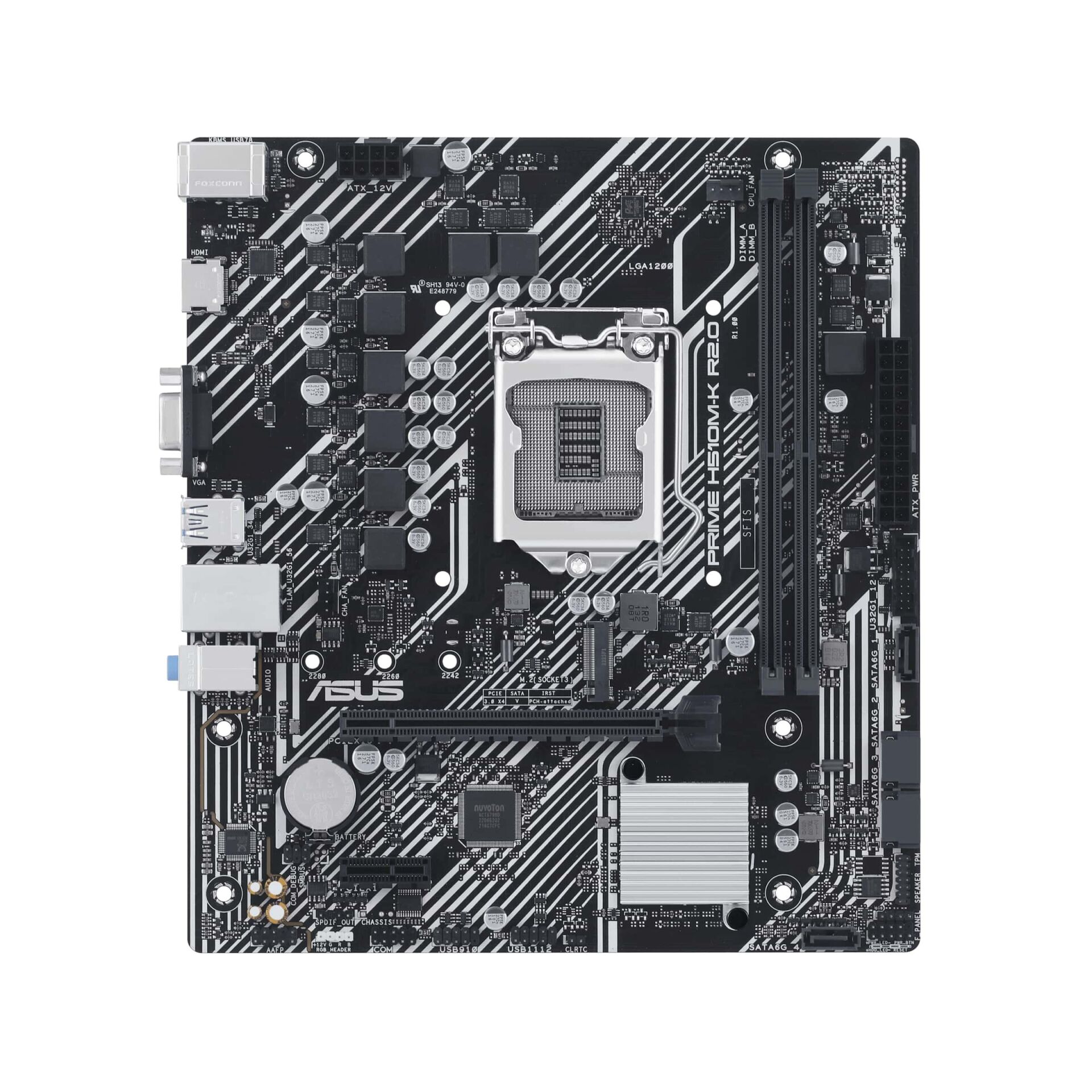 ASUS PRİME H510M-K R2.0 INTEL H470 3200 MHZ (OC) DDR4 SOKET 1200 MATX ANAKART 90MB1E80-M0EAY0