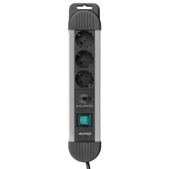 S-LİNK SPGKS03 1.5M 3G1.5MM2 900 JOULE 3LÜ AKIM KOR. GRİ GRUP PRİZ