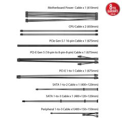 ASUS PRIME AP-850G 80+ GOLD 850W PCIE 5.1 VE ATX 3.1 UYUMLU 8 YIL GARANTİLİ MODÜLER GÜÇ KAYNAĞI 90YE00U0-B0NA00