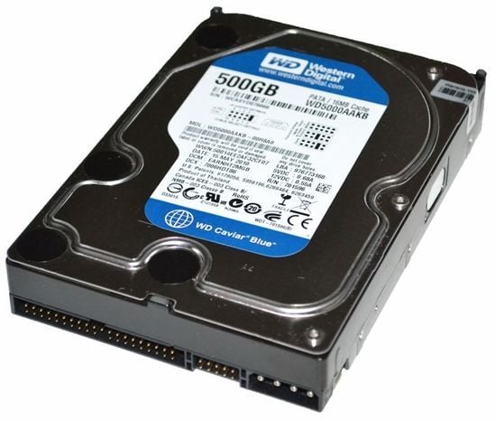 WD  500GB 7200RPM 16MB CAVİAR BLUE 3.5'' IDE HDD 6 GB/S WD5000AAKB-00H8A0