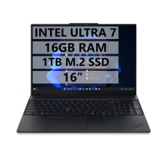 LENOVO THİNKPAD E16 GEN3 21SR006RTX U7-255H - 16GB RAM - 1TB M.2 SSD - W11P - 16'' TAŞINABİLİR BİLGİSAYAR